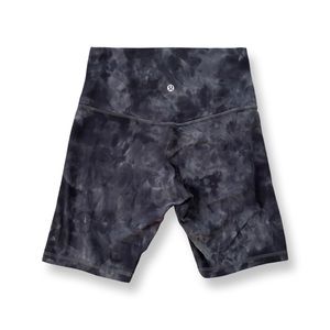 LULULEMON Align 8” tie dye bike shorts, size 6